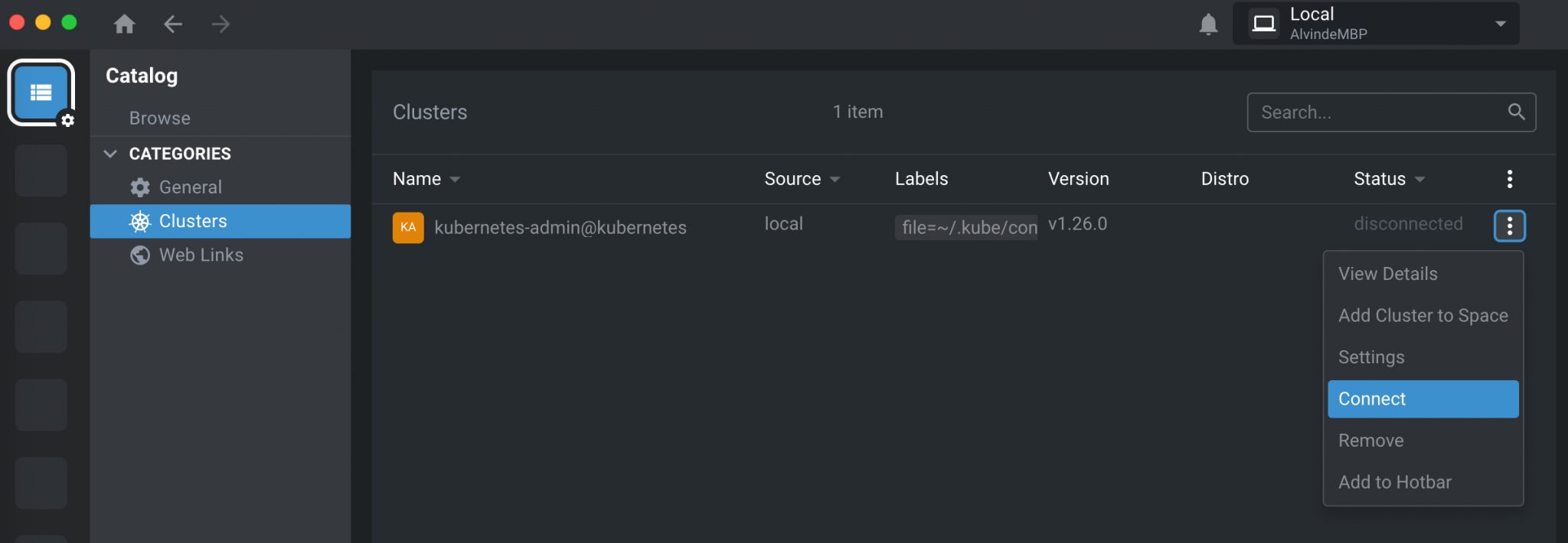 Use Lens to connect through SSH Tunnel Alvin Liu