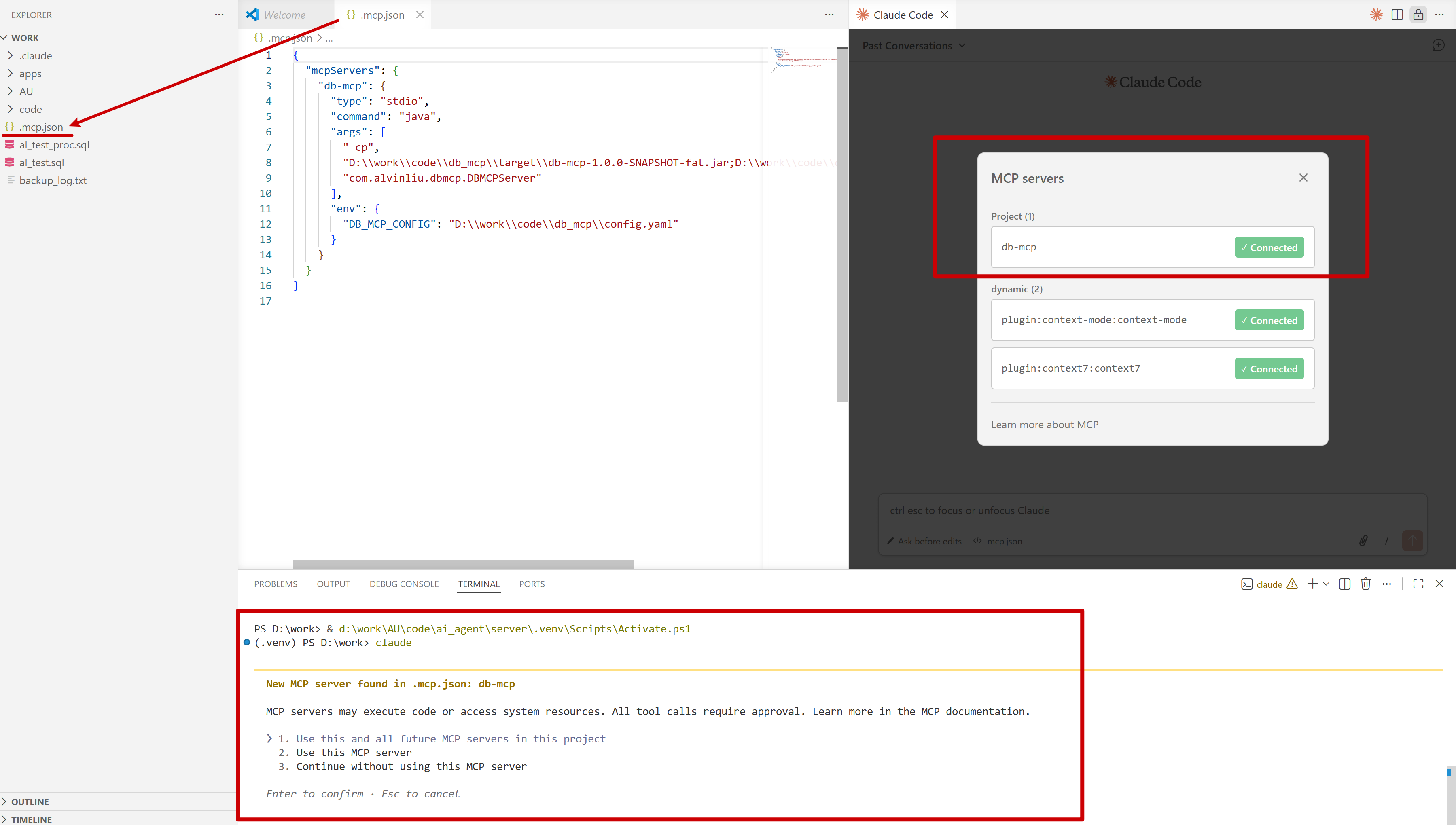 How to add MCP to Claude Code for VS Code
